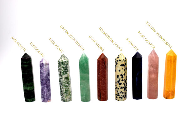 Colorful Polished Stone Obelisk