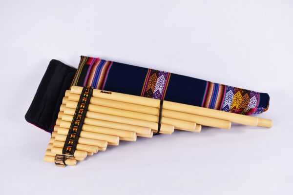 21 Tube Peruvian Pan Flute with Bag