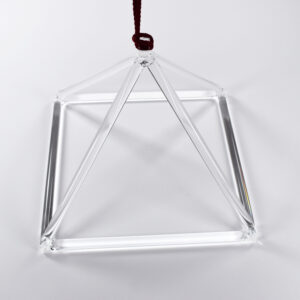 10-Inch Transparent Glass Singing Pyramid