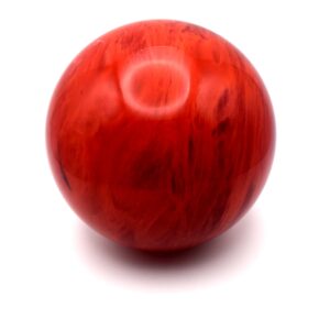 Polished Smelt Glass Sphere – Blood Red