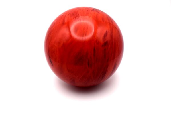 Polished Smelt Glass Sphere – Blood Red