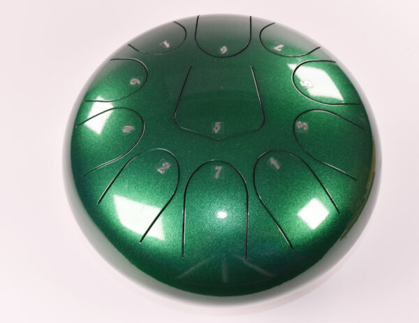 Tongue Drum 10 Inch 11 Notes – Emerald Green Finish