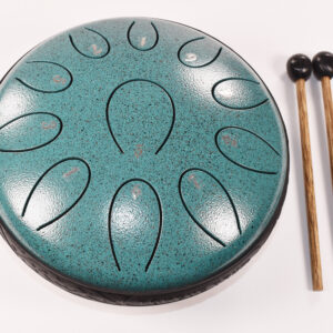 Tongue Drum 6 Inch 11 Notes – Turquoise Finish