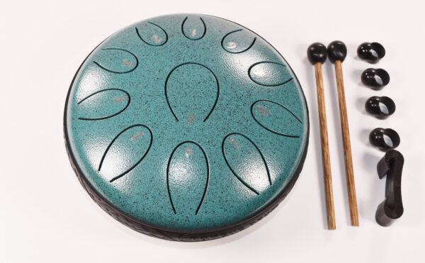 Tongue Drum 6 Inch 11 Notes – Turquoise Finish